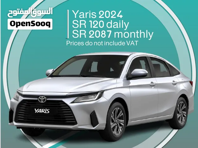 Toyota Yaris 2024 for rent in Tabuk - Free delivery for monthly rental