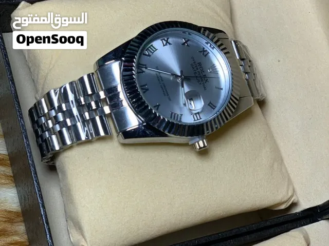 متوفر ساعات رولكس رجالي كسلايكية تأتي ساعة فقط بسعر كما موضع 75 ومع بوكس ساعة زيادة 15د