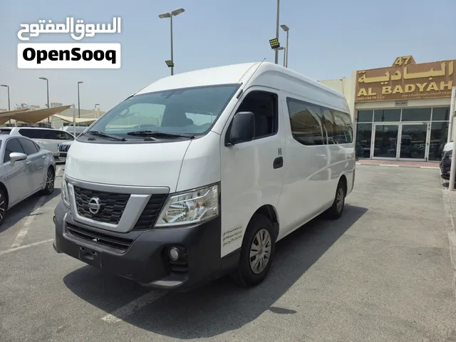 Nissan Urvan2020 model passenger van high roof GCC specs original paint first owner two agency keys