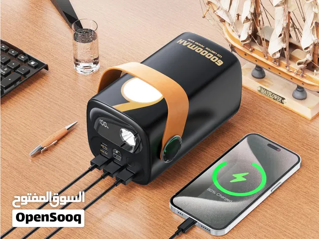 باور بنك موكسوم العملاق MX-PB131 – الطاقة بلا حدود! سعة ضخمة 60000mAh شحن فائق السرعة كشاف.