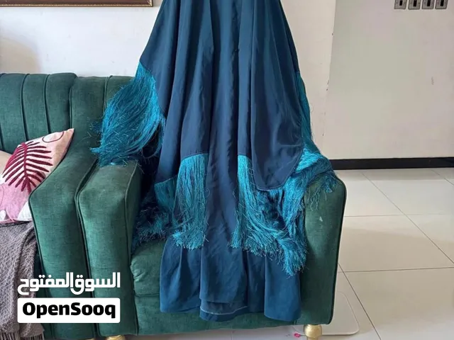 عباية دريس من قطعتين قماش كشمير فري سايز