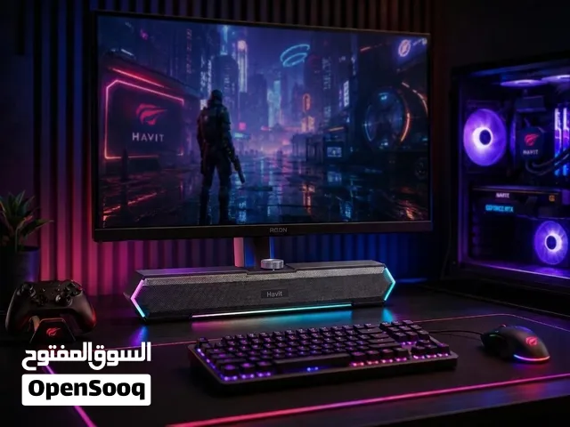 جهاز ستريو عالي الكفتءة مضخم صوتي قوي جدا مع اضاءة احترافية يوضع في المكتبة او ربطه pc