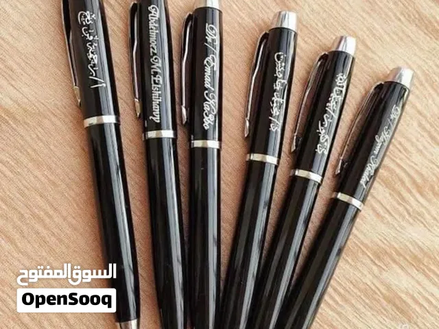 قلم معدن من اجود الانواع حفر الاسم بالليزر او الاسم مطلي فضه