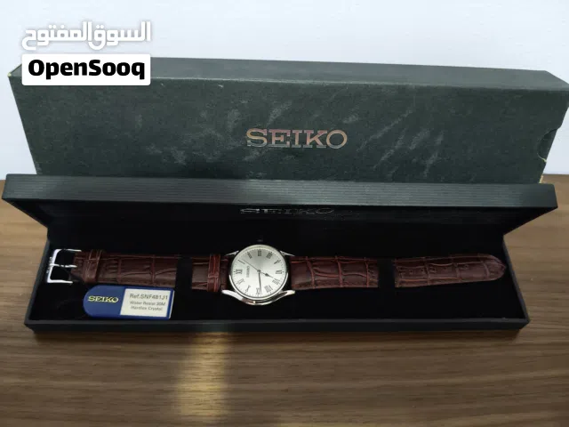 ساعة Seiko Original موديل SNF481J1 بحالة جديدة كسر زيرو ولم تُستخدم.