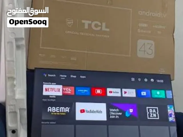 TCL 43 SMART ANDROID GOOGLE LED 4K ULTRA SLIM  WITH MIC REMOTE BOX STAND  BRAND NEW CONDITION 65 BD