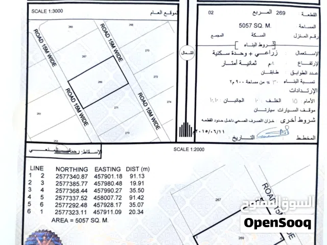 أرض زراعية + وحدة سكنية في بلدة الدريز ولاية عبري