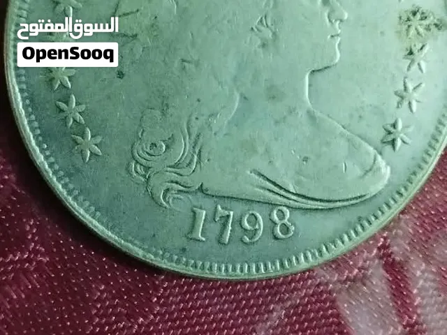 واحد الدولار عام 1798 الولايات المتحده والملكه في يدي