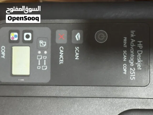 طابعه  hp 2515( تصوير ، نسخ ، طباعه) ملون واسود  بيانات الحبر وأرقامه موجود بالصور مع كيبلاتها