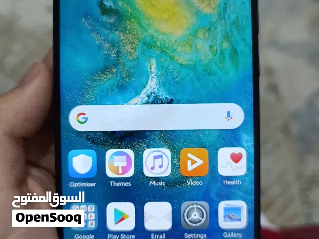 هاتف هواوي ميت 20 رمادي مستعمل بحالة جيدة مع سعة 128 جيجابايت
