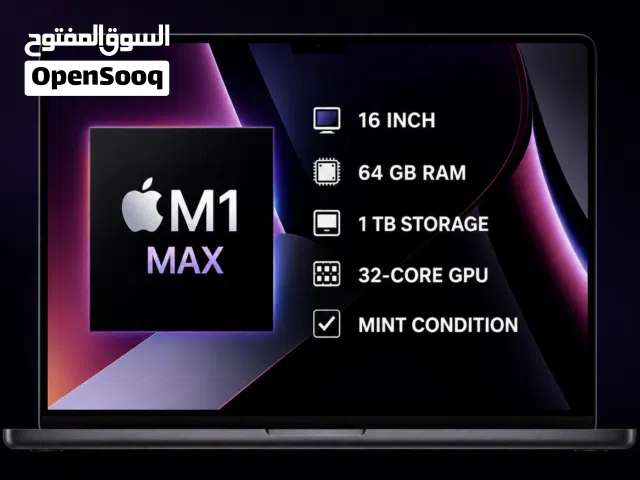 MacBook Pro 16” M1 Max 64GB 1TB 32 Core