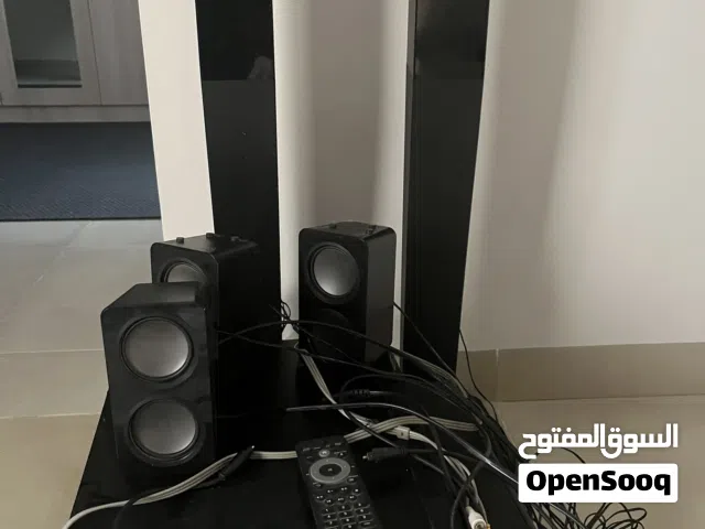 Computer theater with speakers