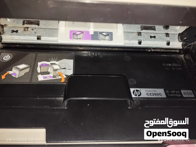 طابعة HP DeskJet 2515 مستعملة بحالة جيدة.