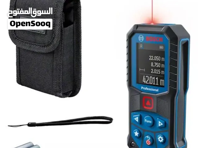 جهاز قياس ليزر احترافي بشاشة عرض ملونة IPS باللونين الأسود والأزرق GLM 50-22 من بوش BOSCH جديد