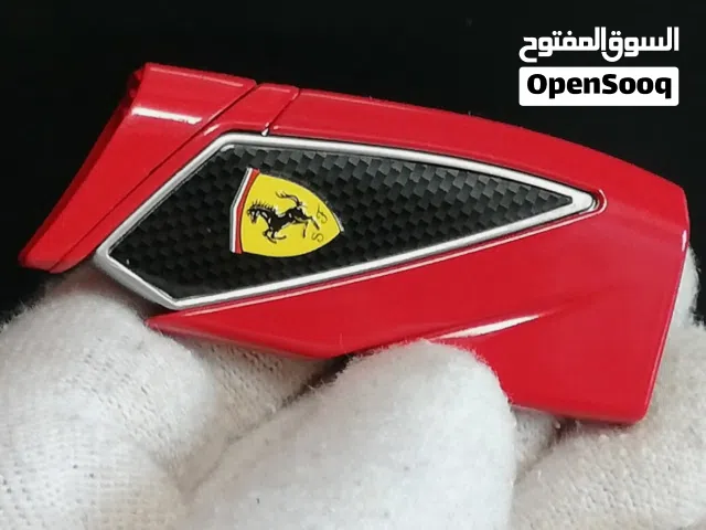 قداحات اصليه معدنيه ( فيراري ) Ferrari Refillable Turbo Lighter. Red and Black