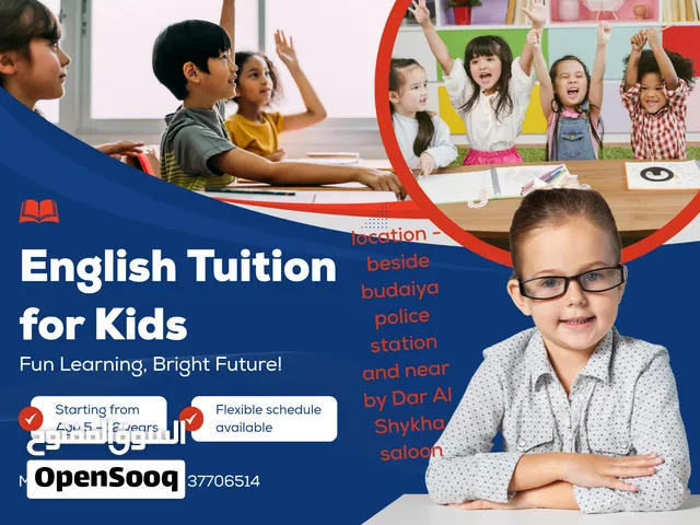 English Tuition for Arabic school  students