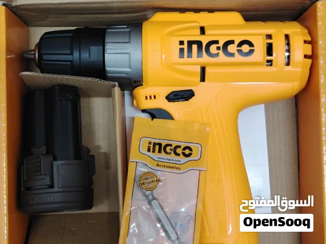 شنيور عزم قوى بطاريه انكو جديدزيرو ،سرعات،زرار حساس،كشاف،بدون شاحن.