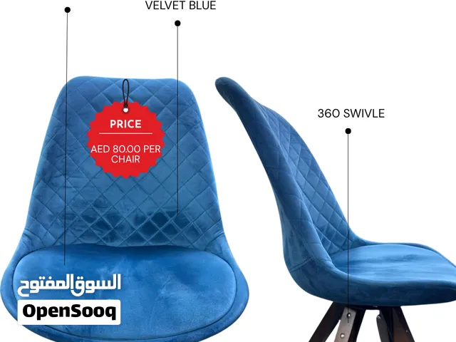 Velvet Blue Chair