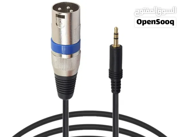 كيبل ميكروفون XLR Male To 3.5mm Microphone Cable 3M