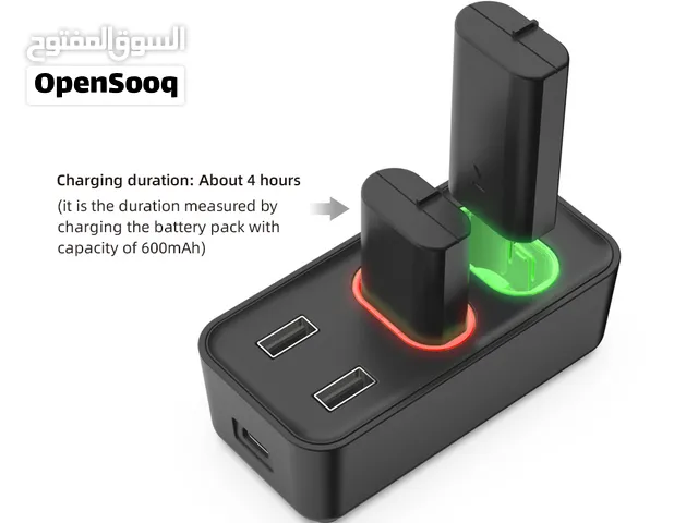 Battery Charger TYX-0665 بطاريتين اكس بوكس مع مداخل usb