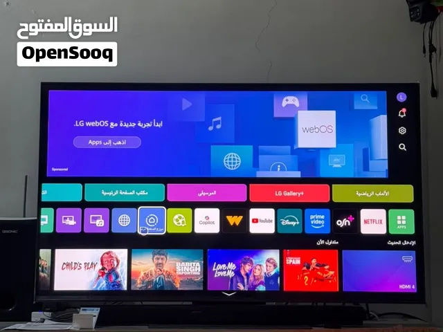 شاشهLGوكالة خوشناو الاصلي ضمان 5سنوات4K حجم55 ستعمال كلش قليل بعده بل غلاف LGغنيه عن تعريف زلغ مابيه