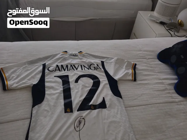 Real Madrid Camavinga #12  Signed Old Home Shirt - Size L