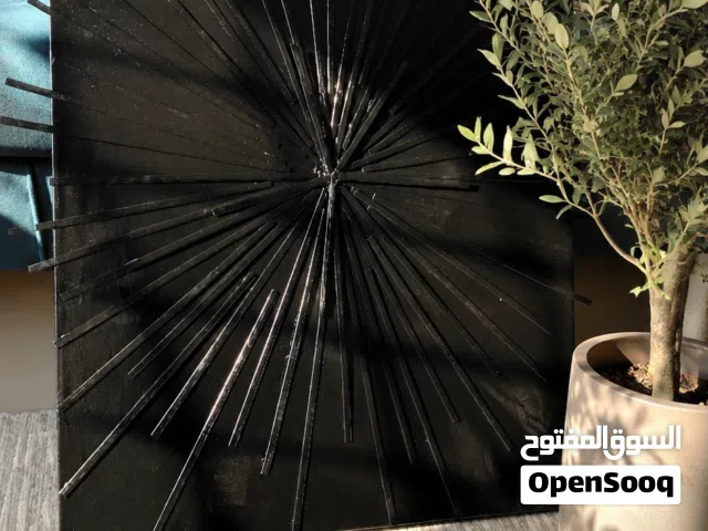 لوحة فنية بارزة يدوية سوداء