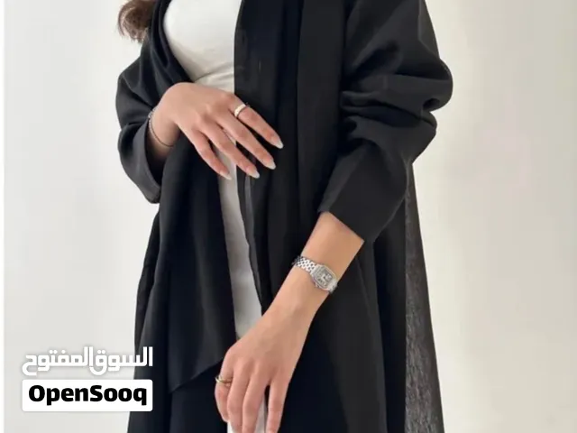 عباية اورقنزا كاجوال لون اسود فخمة وجميلة وجديدة