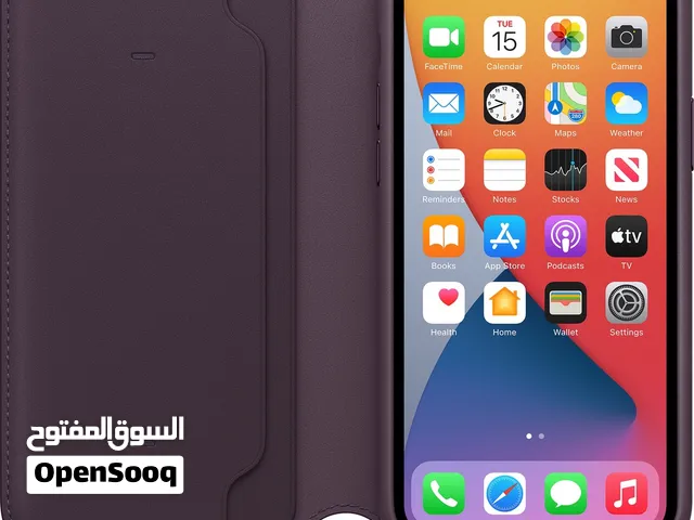iPhone 11 Pro Max Leather Folio - Aubergine