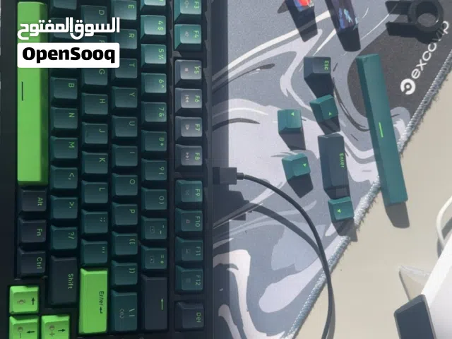 lime Mechanical keyboard- with designed keycaps