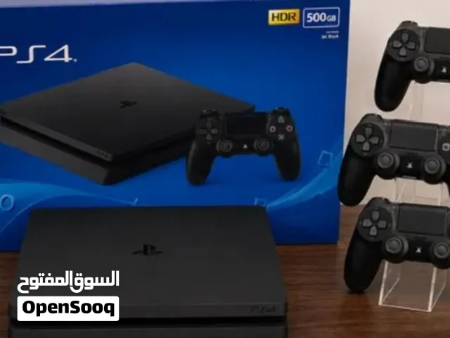 بلي ستيشن 4 سلم مهكر جديد كلش مستخدم قليل جنت ضامه نظام 9 وياه 3 يدات وكارتون وملحقاته البقية