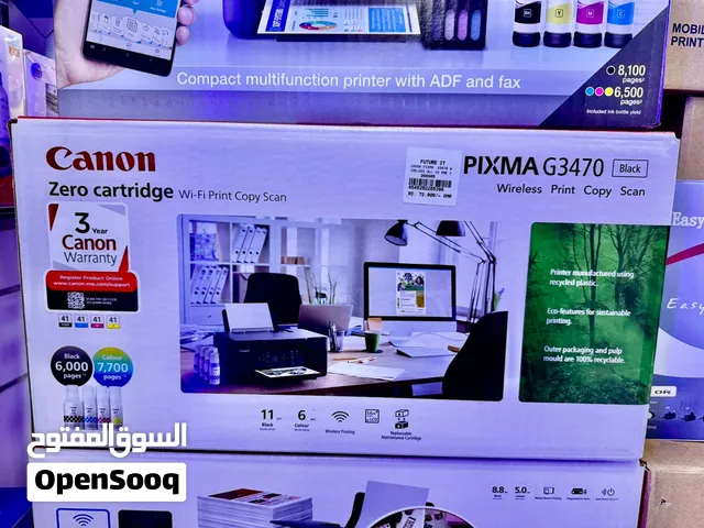 Canon PIXMA G3470 Wireless Colour 3-in-1 Refillable MegaTank Printer