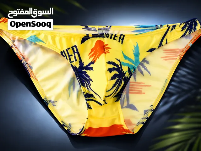 Discover the Tropical Summer Brief Collection, featuring three eye-catching designs created for men