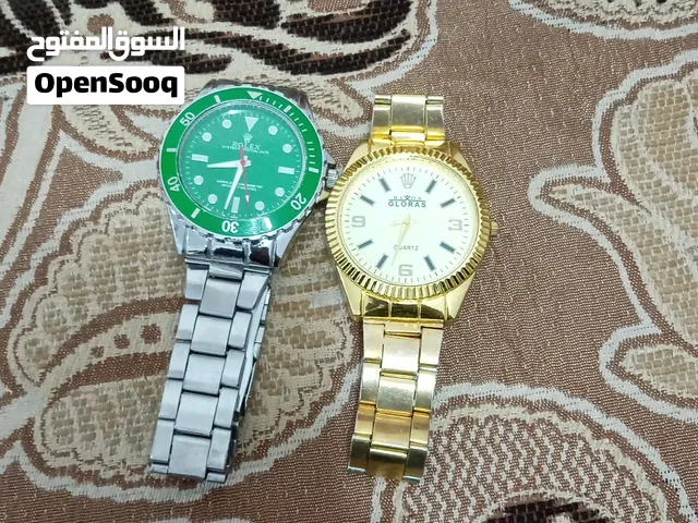 ساعه رولكس تقليد شغاله كامله في حاله جيده اثنينهم ب25