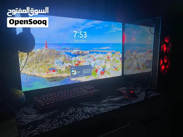 سيت أب جيمنج متكامل للبيع (كمبيوتر، شاشه، وملحقات)