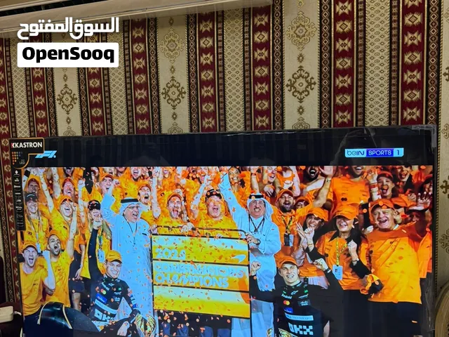 تلفزيون كاسترون جديد فقط مره واحد استخدم لتجربته 65 انش