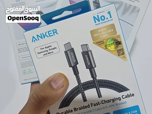 كيبل أنكر الأصلي 60W بطول 6 أقدام (180 سم) – جودة ومتانة بلا حدود