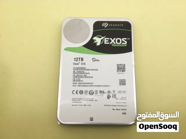 Seagate 12TB Enterprise HDD – Data  Center Grade هاردسك من سيجات سعة 12 تيرا