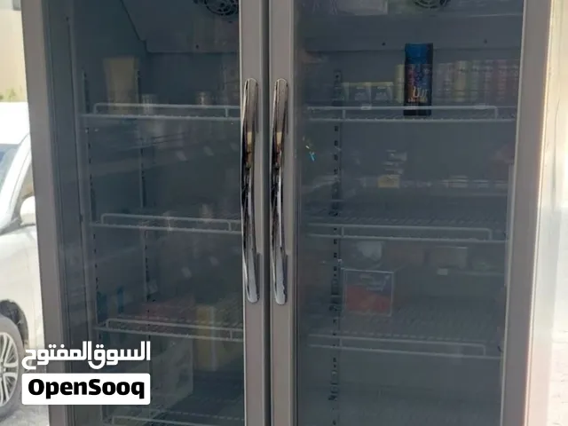 ثلاجة عرض زجاجي 690 لتر بابين شبة جديد
