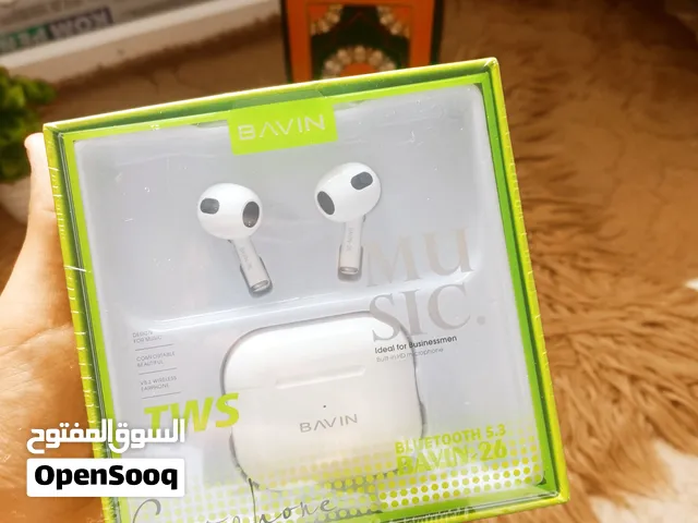 سماعة BAVIN BA-26 TWS أصلية - بلوتوث 5.3 - صوت نقّي ومكالمات HD