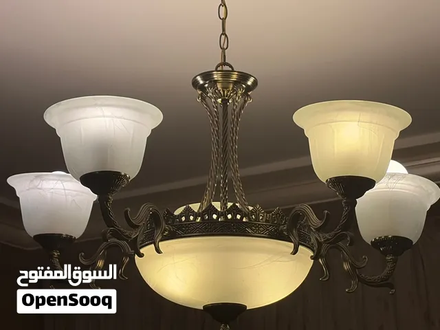 طقم ثريات فاخرة عدد (2) + ثرية ناعمة وجميلة كلهم بحاله ممتازة