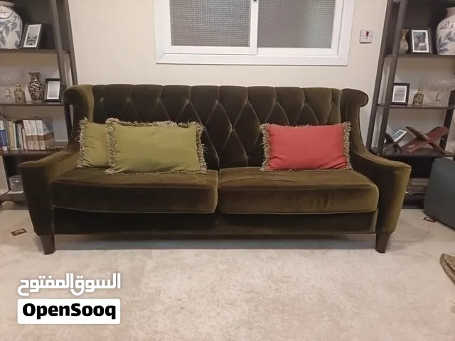 Used Dark Green Velvet Sofas