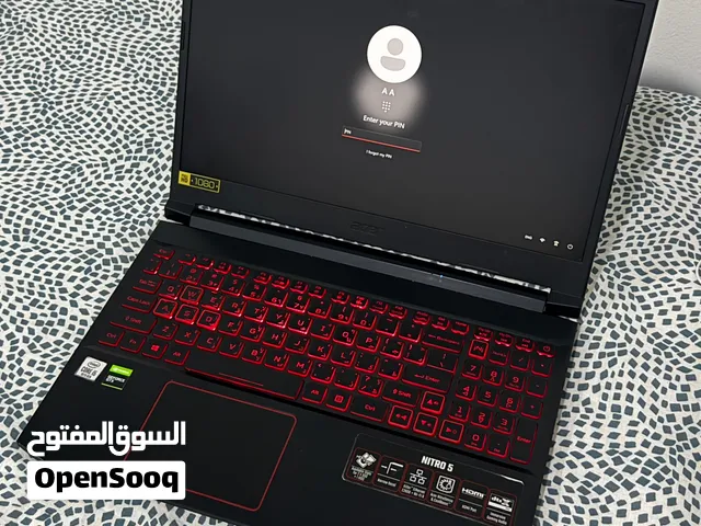 لابتوب acer nitro 5 GAMING نظيف جداً