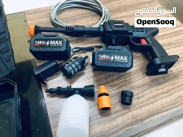 فرد غسيل الشجر ورش الادويه وغسيل وتنظيف السيارة على الشحن مع بطاريتين 48 فولت مع بربيش 5 متر وفالات
