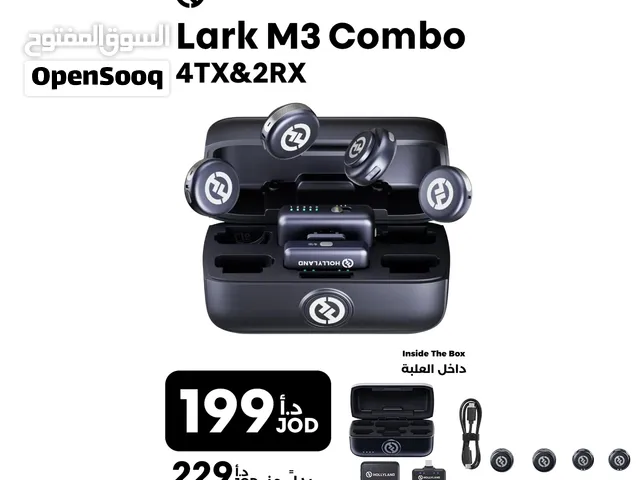 Hollyland Lark M3 Combo 4TX & 2RX مايكروفون هولي لاند M3 Combo بأربع مايكرفونات