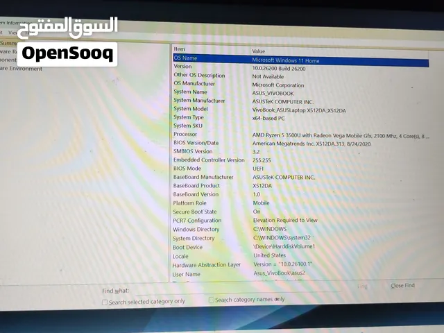 Windows Asus for sale  in Muscat