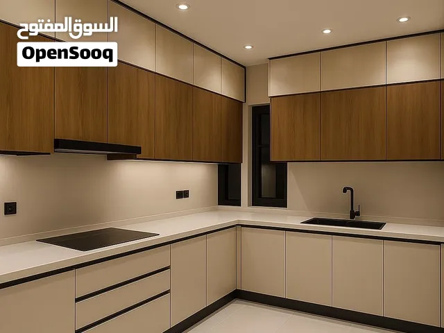 تصميم وتفصيل جميع انواع المطابخ بجوده عاليه واسعار مناسبه جميع انواع الاكسسوارات والاجهزه