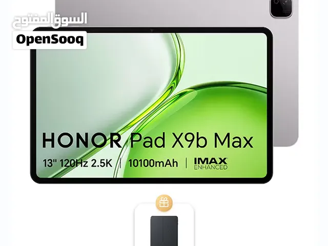 تابلت  Honor PAD x9b Maxأقوى تابلت شاشة عملاقة.. قوة استثنائية.. وتجربة سينمائية بسعر مغري