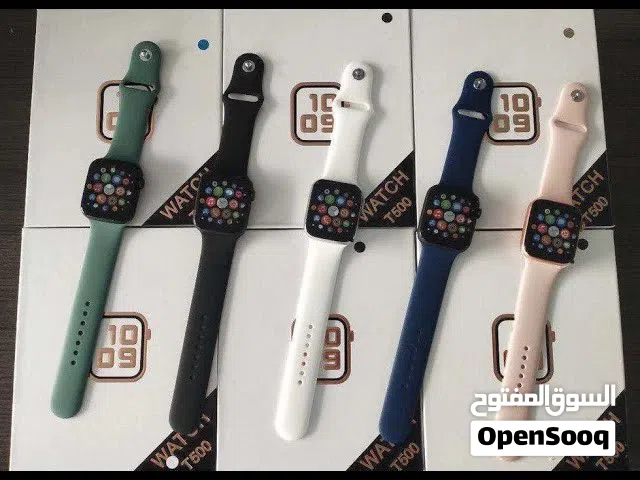 ساعة T500 apple watch تتميز بحجم شاشه كبير تأتي بشاشه ملونه مميزات صحيه ورياضيه قياس معدل ضربات القل