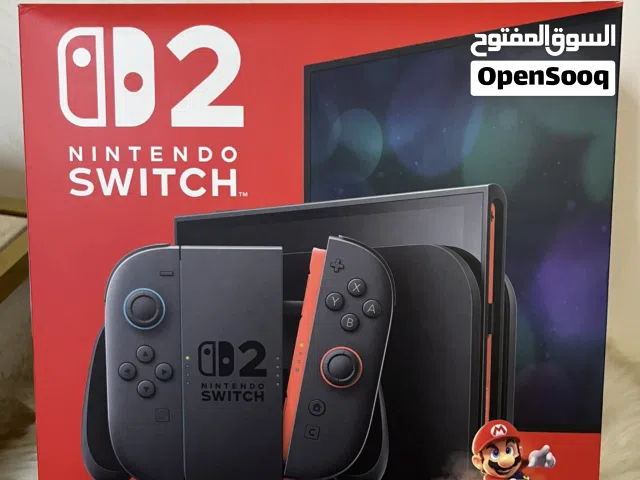 للبيع جهاز ننتيندو سويتش 2 ( نسخه الشرق الاوسط مع شريط فيزيكل) مستعمل اقل من شهرين نظيف جدا