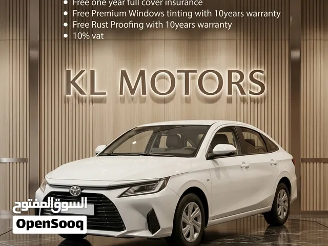 BRAND NEW TOYOTA YARIS 2026  MID OPTION  LIMITED STOCK AVAILABLE  COLOURS : WHITE & GREY